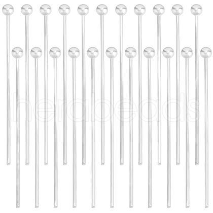 Beebeecraft 200Pcs Brass Ball Head Pins FIND-BBC0015-90B-1