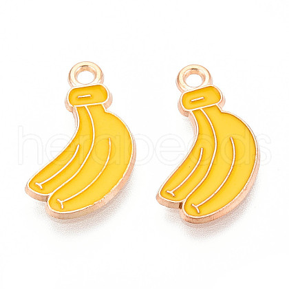 Fruit Alloy Enamel Pendants ENAM-T022-32D-1