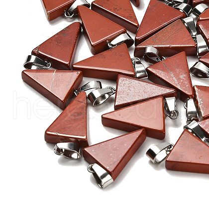 Natural Red Jasper Pendants G-B127-04P-07-1