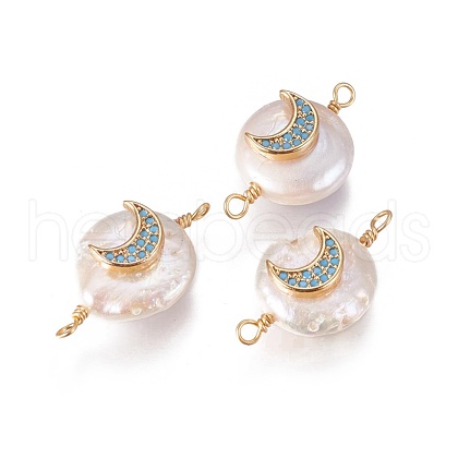 Natural Pearl Links connectors PEAR-I005-19B-1
