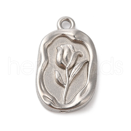 304 Stainless Steel Pendants STAS-D049-03E-1