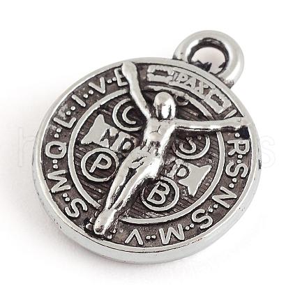 Tibetan Style Alloy Pendants TIBE-S298-190AS-LF-1