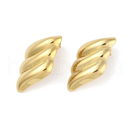 Ion Plating(IP) 304 Stainless Steel Stud Earrings for Women EJEW-B050-17G-01-1