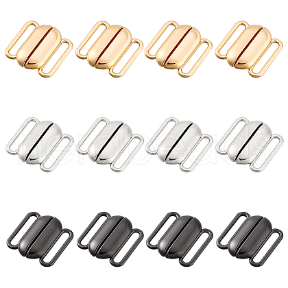   12Pcs 3 Colors Alloy Interlocking Clasps FIND-PH0021-43-1