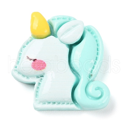 Animal Theme Opaque Resin Cabochons RESI-E046-01J-1