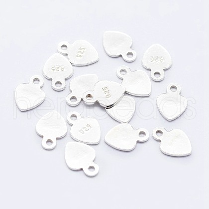 925 Sterling Silver Chain Tabs STER-F036-19S-1