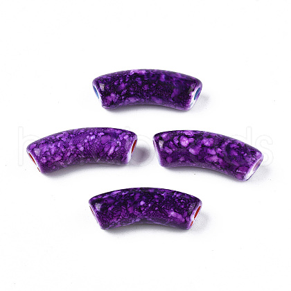 Spray Painted Acrylic Beads MACR-N009-023C-1