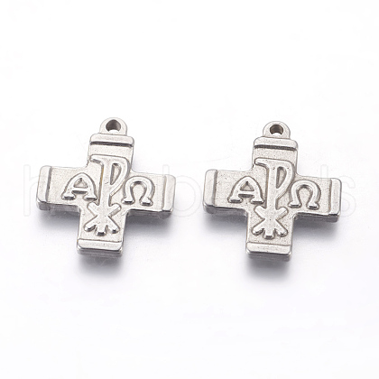 Tarnish Resistant 304 Stainless Steel Pendants STAS-E445-24-1