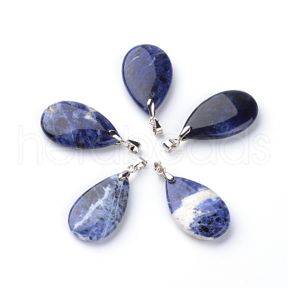 Natural Sodalite Pendants X-G-Q484-A01-1