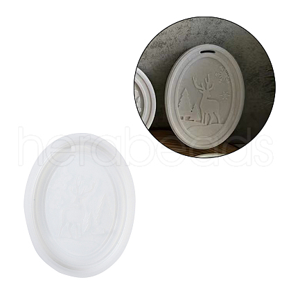 Christmas Series Hanging Tag DIY Pendant Decoration Silicone Molds DIY-M057-03E-1
