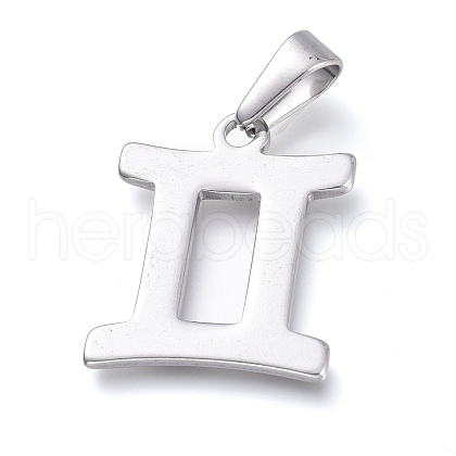 Non-Tarnish 304 Stainless Steel Pendants STAS-L210-06K-P-1