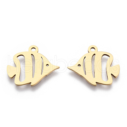201 Stainless Steel Pendants STAS-T052-49G-1