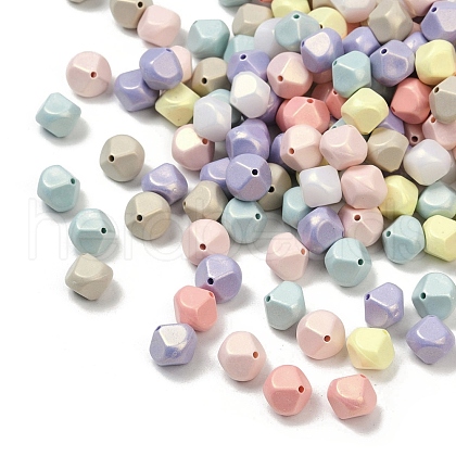 UV Plating Opauqe Acrylic Beads OACR-B031-40-1