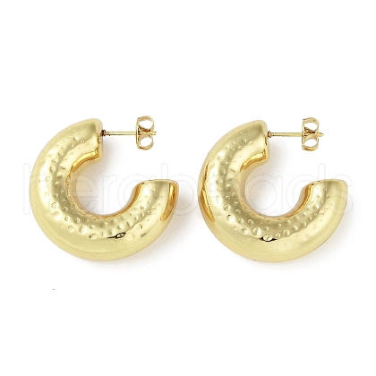 Ion Plating(IP) 304 Stainless Steel Stud Earrings for Women STAS-I304-17G-1