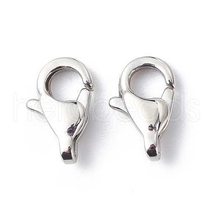 304 Stainless Steel Lobster Claw Clasps STAS-Q048-1