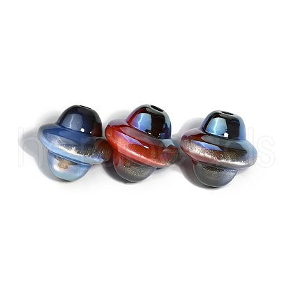 20Pcs Gradient Color Opaque Resin Beads PW-WG64167-06-1