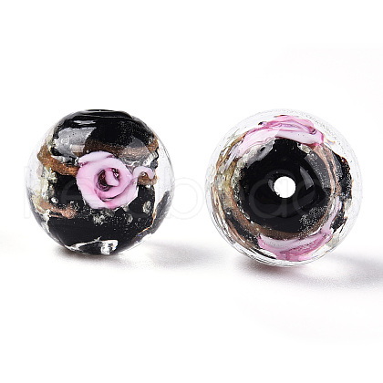 Luminous Handmade Gold Sand Lampwork Beads LAMP-T021-03L-1