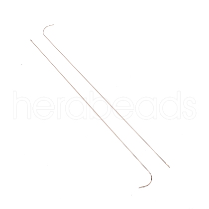 201 Stainless Steel Bented Beading Needles TOOL-WH0125-32A-1-1