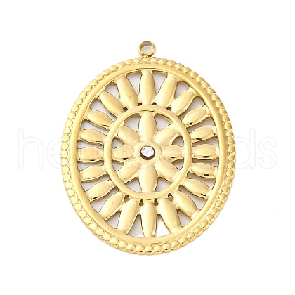 304 Stainless Steel Pendants STAS-V004-03G-1
