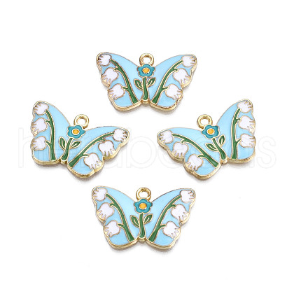 Alloy Enamel Pendants ENAM-N055-112B-1