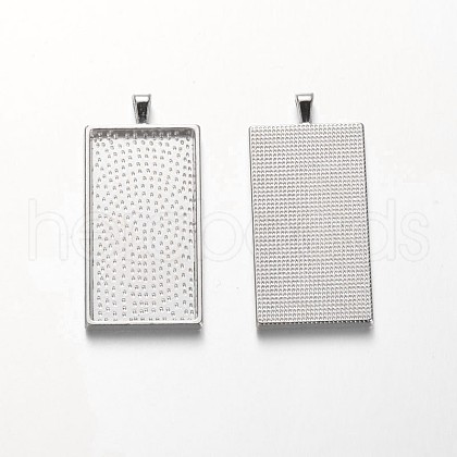 Alloy Pendant Cabochon Settings X-PALLOY-A15647-N-NF-1