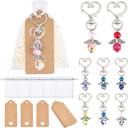  2 Sets Alloy Keychains HJEW-NB0001-21-1