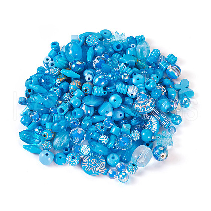 100G Transparent/Opaque Acrylic Beads MACR-TA0001-50C-1