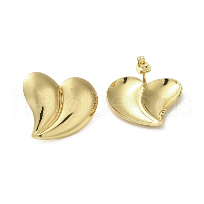 Ion Plating(IP) 304 Stainless Steel Stud Earrings EJEW-C082-03C-G-1