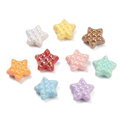 Opaque Acrylic Beads X-OACR-C022-12-1