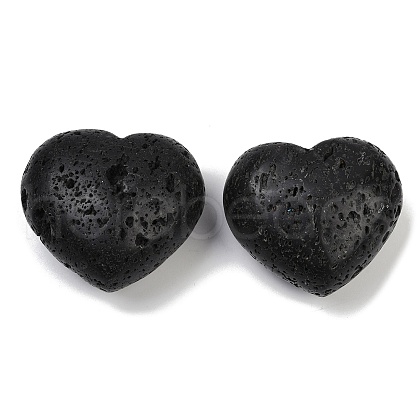 Mother's Day Gifts Heart Natural Lava Rock Palm Stone G-C186-03C-1