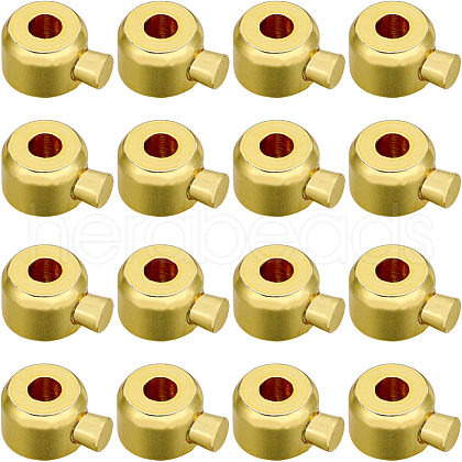 SUNNYCLUE Brass Crimp Beads KK-SC0004-42G-1
