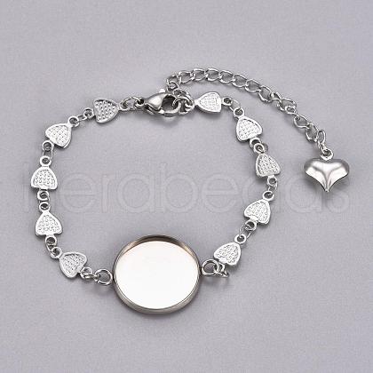 Tarnish Resistant 304 Stainless Steel Bracelet Making STAS-L248-004P-1