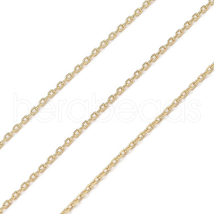 Rack Plating Brass Cable Chains CHC-A010-03G-1