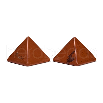 Natural Red Agate Orgonite Pyramid Display Decorations G-C186-07D-1