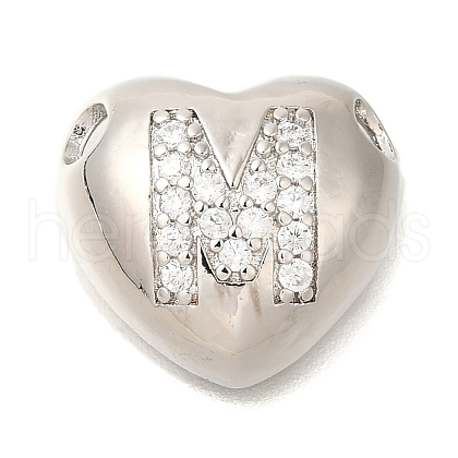 Rack Plating Brass Micro Pave Cubic Zirconia Pendants KK-I722-04P-M-1