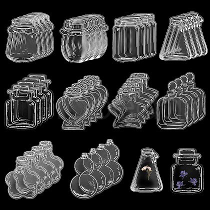 CRASPIRE 2 Styles Waterproof Self Adhesive Stamping Stickers Sets DIY-CP0011-05D-1