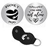 CREATCABIN Pocket Hug Token Long Distance Relationship Keepsake Keychain Making Kit DIY-CN0002-67H-1