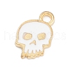 Halloween Theme Light Gold Plated Alloy Enamel Pendants ENAM-M219-14KCG-02A-1