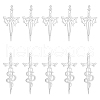 Unicraftale 12Pcs 2 Style 201 & 304 Stainless Steel Pendant STAS-UN0041-60-1