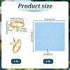 Unicraftale 1Pc Adjustable 925 Silver Ring Adjustable Ring Findings FIND-UN0016-36G-4