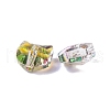 100Pcs Electroplate Glass Beads EGLA-P060-01B-HR03-2