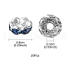 Brass Rhinestone Spacer Beads RB-YW0001-05B-03S-4