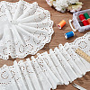 DICOSMETIC 7.5 Yards Cotton Lace Embroidery Flower Ribbon OCOR-DC0001-13-4