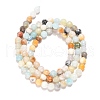 Natural Flower Amazonite Beads Strands G-G545-06-5