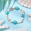 2Pcs 2 Styles Shell Beaded Bracelets BJEW-TA00589-01-1