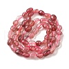 Natural Strawberry Quartz Nuggets Beads Strands G-J335-17-4