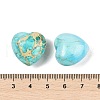 Mother's Day Gifts Dyed Natural Imperial Jasper Heart Palm Stone G-Q021-03-3