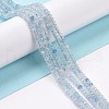 Natural Aquamarine Beads Strand G-E591-02-2