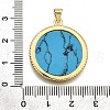 Rack Plating Brass Micro Pave Cubic Zirconia Pendants KK-K401-49A-G-3