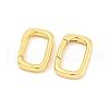 Brass Spring Gate Rings KK-K382-04G-2